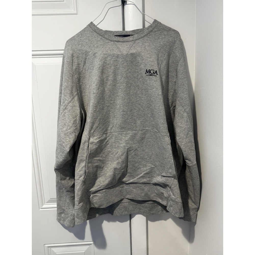 B Draddy Men's Grey Sweatshirt MGA 1897 Logo XL Metropolitan‎ Golf Association